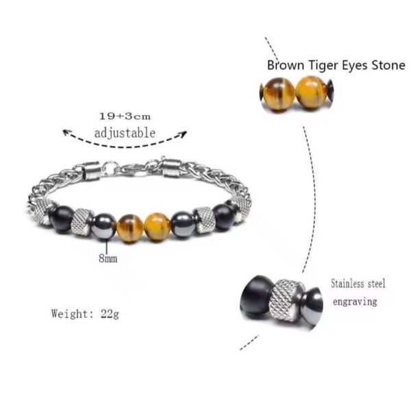 2026/05/1000077070.jpg Bracelet œil de Tigre, Onyx & Hématite