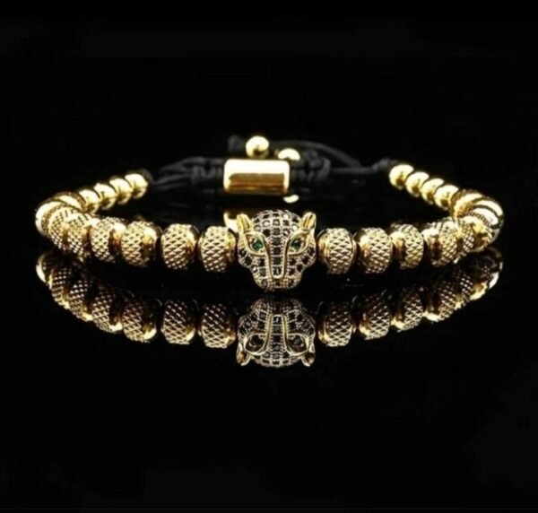 Bracelet Tête de Léopard Luxe