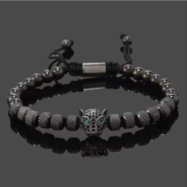 Bracelet Tête de Léopard Luxe