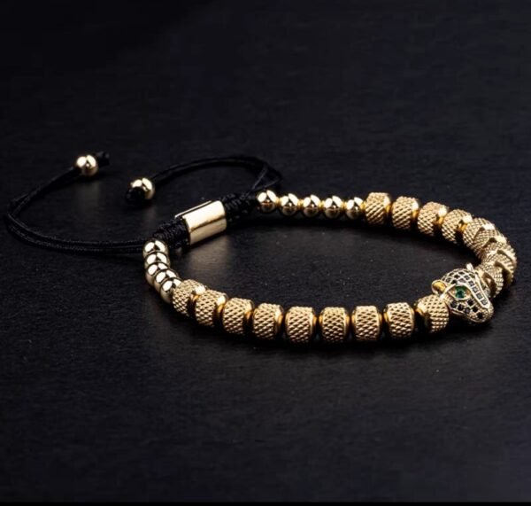 Bracelet Tête de Léopard Luxe