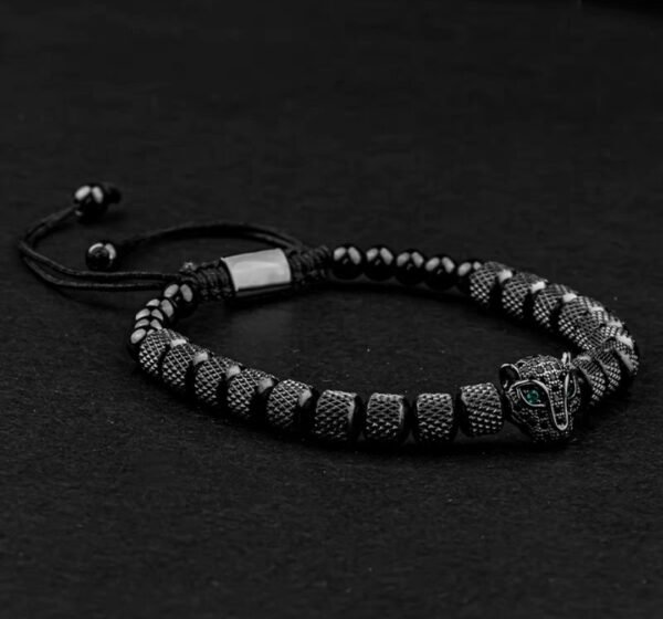 Bracelet Tête de Léopard Luxe