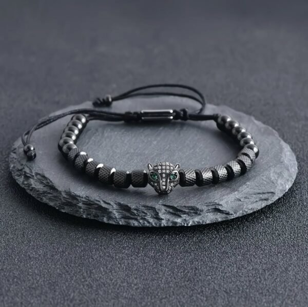 Bracelet Tête de Léopard Luxe