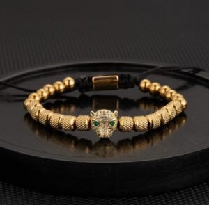 Bracelet Tête de Léopard Luxe