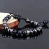 Bracelet Macramé Goldstone & hématite