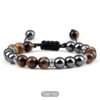 Bracelet œil de Tigre & Hématite