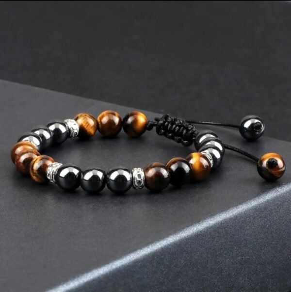Bracelet œil de Tigre & Hématite
