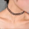 Ras-de-cou tattoo tressé extensible