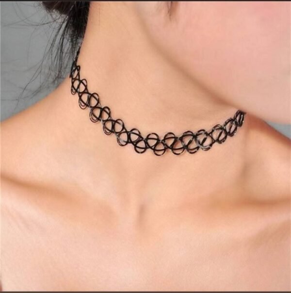 Ras-de-cou tattoo tressé extensible
