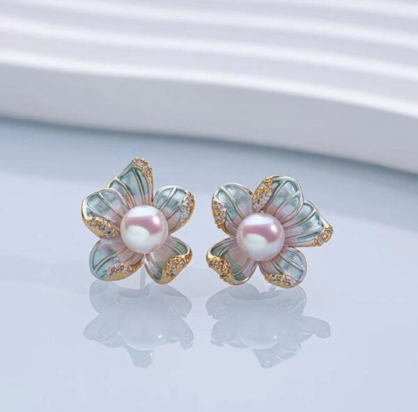2026/07/1000127837.jpg Boucles d'oreilles fleur perle véritable