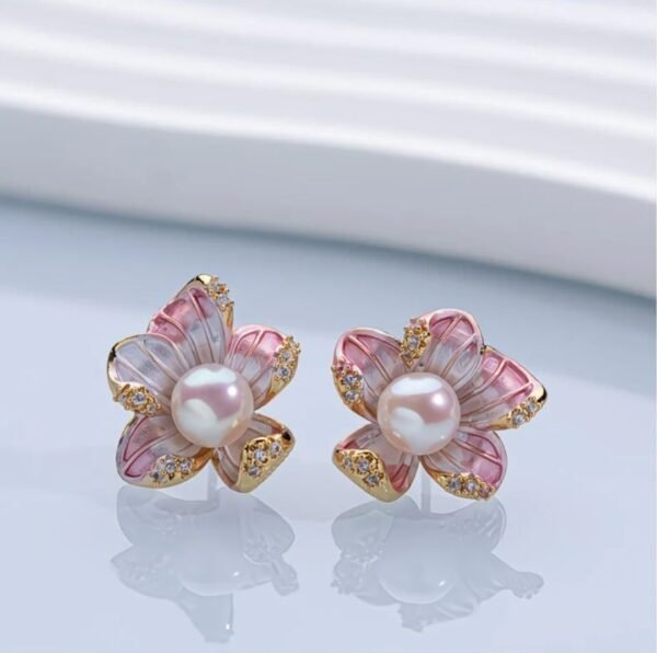 2026/07/1000127839.jpg Boucles d'oreilles fleur perle véritable