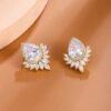 Boucles d'oreilles goutte cristal dorées