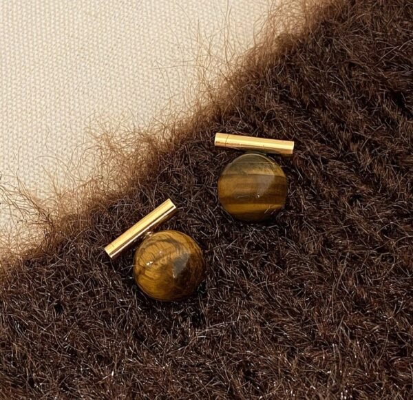 Boucles d'oreilles œil de tigre