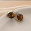 Boucles d'oreilles œil de tigre