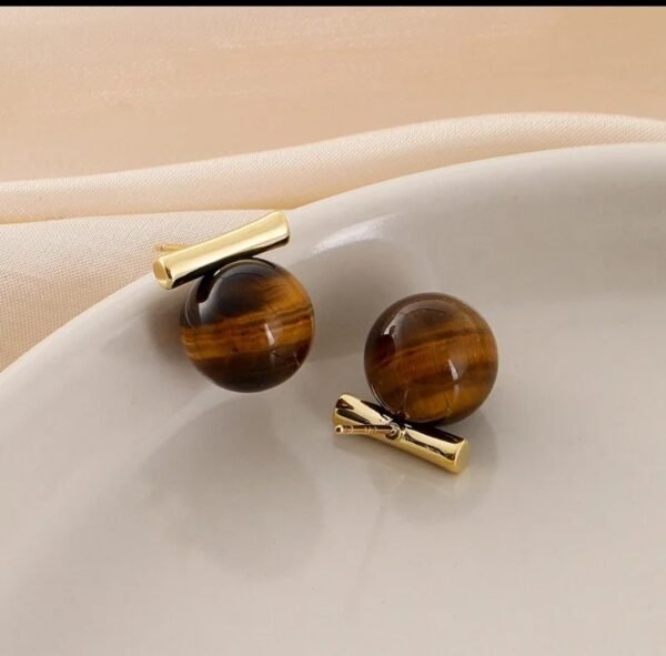Boucles d'oreilles œil de tigre