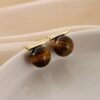 Boucles d'oreilles œil de tigre