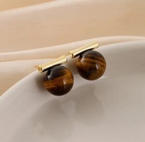Boucles d'oreilles œil de tigre