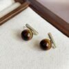 Boucles d'oreilles œil de tigre