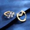 Créoles zircon carré brillant