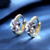 Créoles zircon carré brillant
