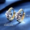 Créoles zircon carré brillant