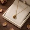 Collier goutte œil de tigre