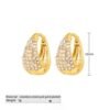 Créoles dorées pavées de zircons