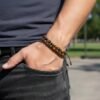 Bracelet œil de tigre et hématite