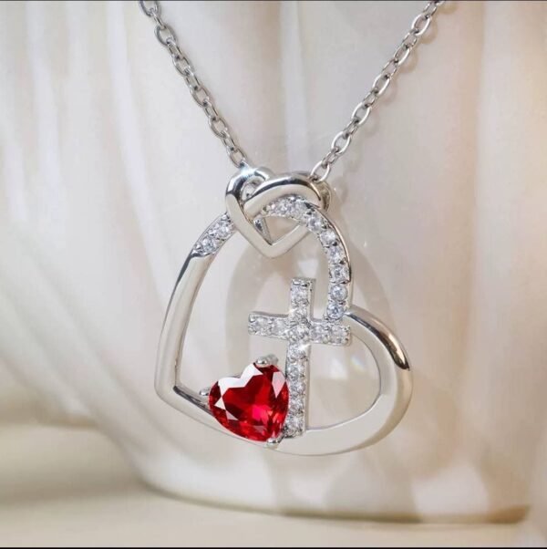 2026/09/1000197697.jpg Collier cœur croix zircon rouge