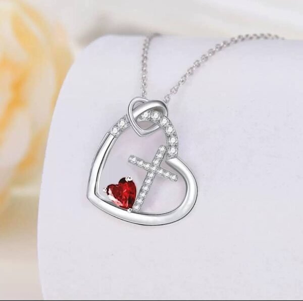2026/09/1000197699.jpg Collier cœur croix zircon rouge