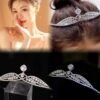 Diadème strass croisé élégant