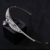 Diadème strass croisé élégant