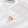 screenshot-8 Collier pendentif zircons en acier