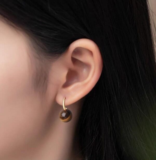 Boucles d'oreilles œil de tigre