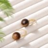 Boucles d'oreilles œil de tigre
