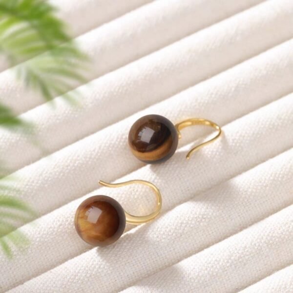 Boucles d'oreilles œil de tigre